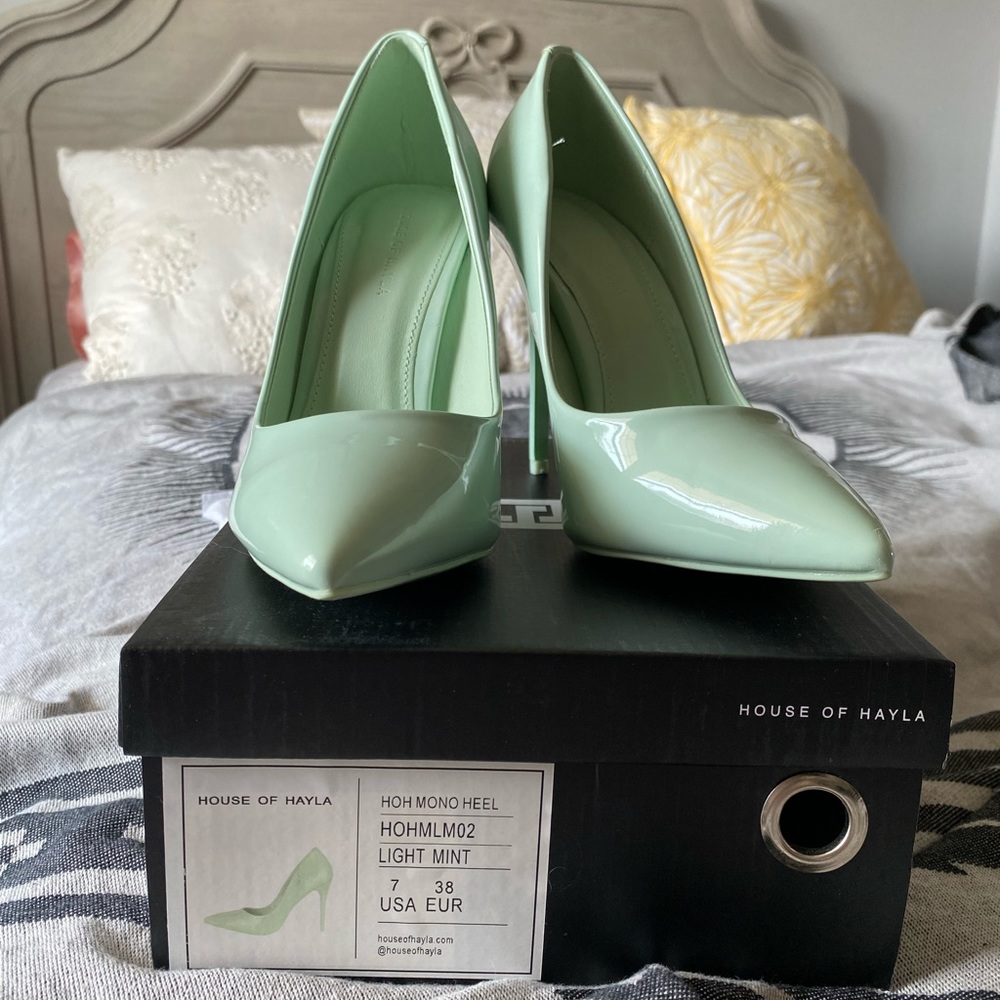 House of Hayla Monochrome Heel - Light Mint